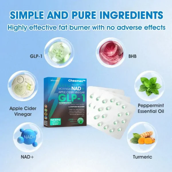 [Official Authorized Store] Cheemex™ GLP-1 Slimming & Health Ultra Concentrated Essence Liquid Pearls – NAD+ Moringa & ACV (✅speedy, long-lasting, addressing diabetes, obesity, and cardiovascular diseases) – ⚡Developed by the Obesity Society