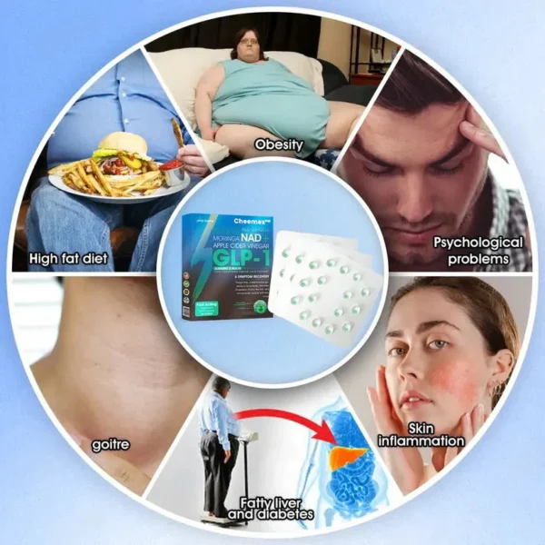 [Official Authorized Store] Cheemex™ GLP-1 Slimming & Health Ultra Concentrated Essence Liquid Pearls – NAD+ Moringa & ACV (✅speedy, long-lasting, addressing diabetes, obesity, and cardiovascular diseases) – ⚡Developed by the Obesity Society