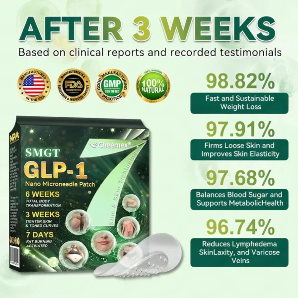 🌿Cheemex® SMGT-GLP-1 Nano Patch | Needle-Free Support for Weight, Glucose, Sleep & Joint Wellness 💪