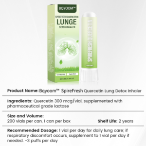 BQYOOM™ SpireFresh Quercetin Lung Detox Inhaler