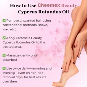 Cheemex Beauty Rotundus Oil for Natural Permanent Hair Reduction
