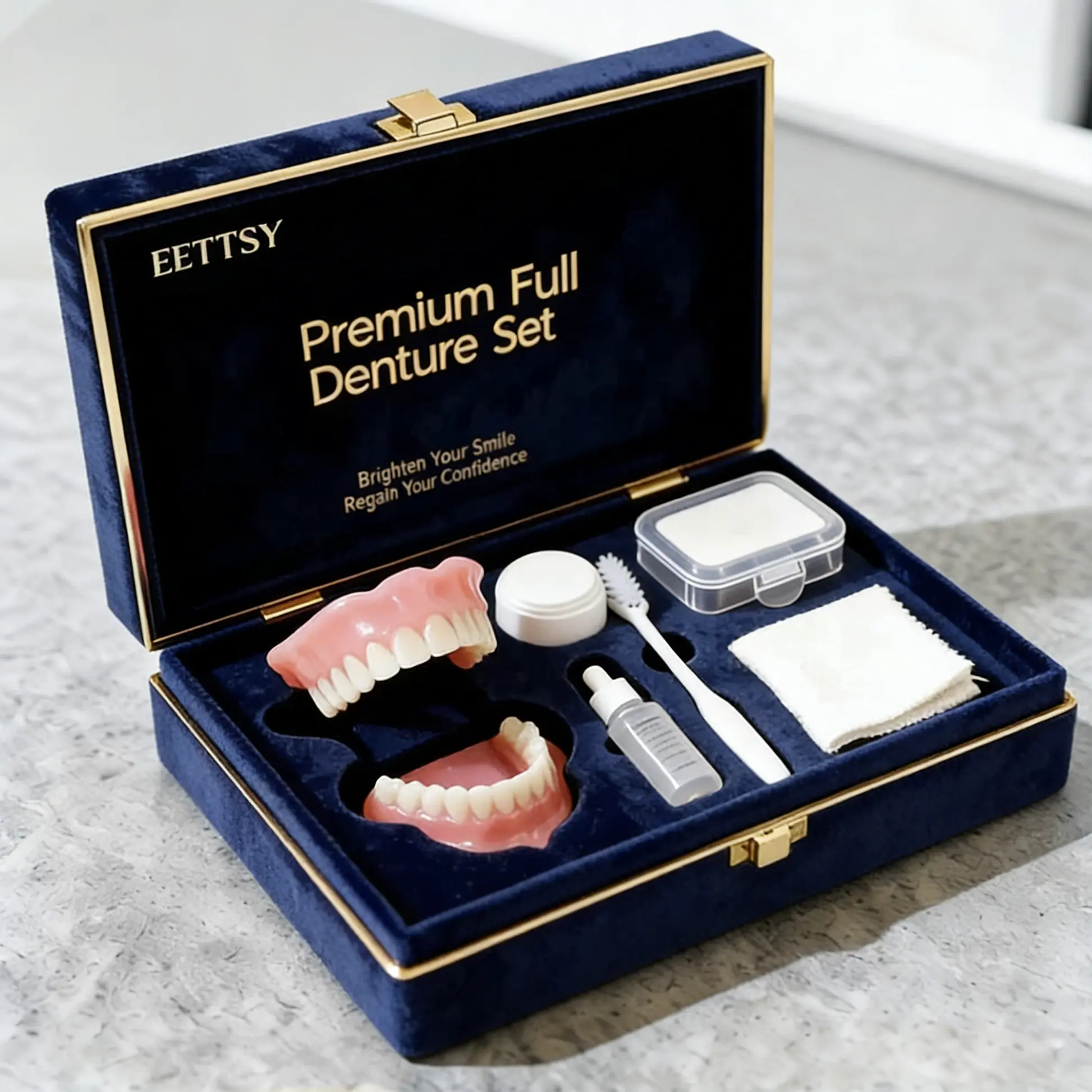 Ends Today: 75% OFF! ⏰EETTSY™ Medical Full Denture with Strong Suctiond Custom-Fit Full Functional Dentures🦷