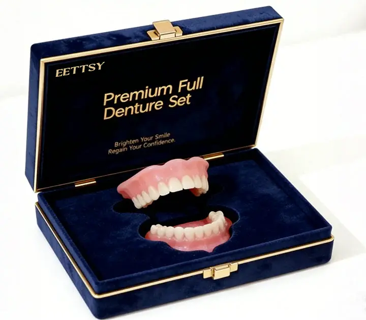 Ends Today: 75% OFF! ⏰EETTSY™ Medical Full Denture with Strong Suctiond Custom-Fit Full Functional Dentures🦷