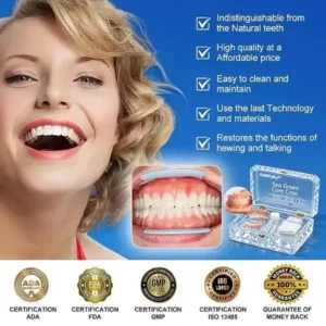 –Ends Today: 75% OFF! ⏰DarkFairy™ Medical Full Denture with Strong Suctiond Custom-Fit Full Functional Dentures🦷